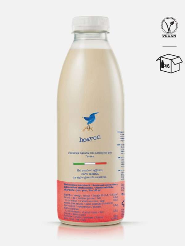 heaven barista is the 100% vegan, no-sugar-added and naturally lactose-free oat milk formulated to get the perfect foam in your coffee and cappuccino or better yet, avenaccino®.